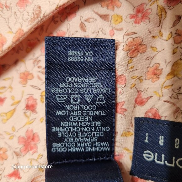 Vtg Liz Claiborne Sport Ditzy Floral Maxi Dress 16 Flutter Sleeve Ethereal - Picture 7 of 11